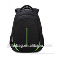 2015 Hot Selling Simple Design Black Polyester School Backpacks for Boys